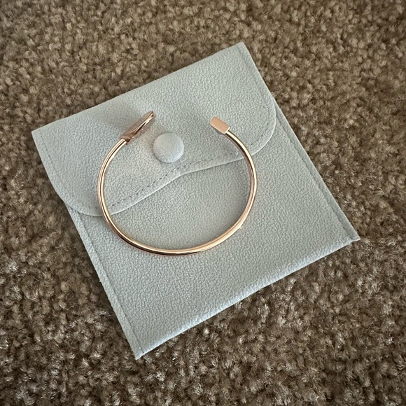 kate spade Heritage Metal Spade Rose Gold Flex Cuff Bracelet - Picture 10 of 10